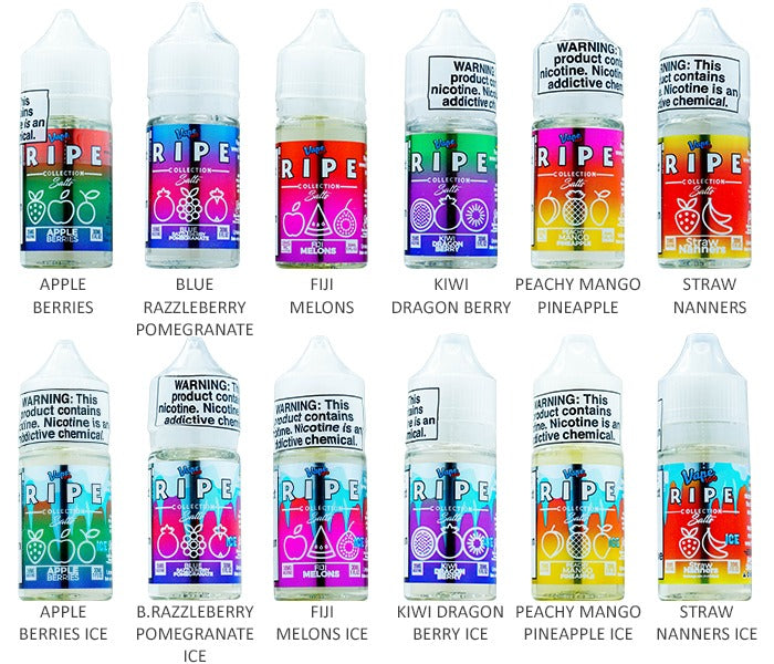 Vape 100 Ripe Salt Series E-Liquid 30mL 35mg (Salt Nic)