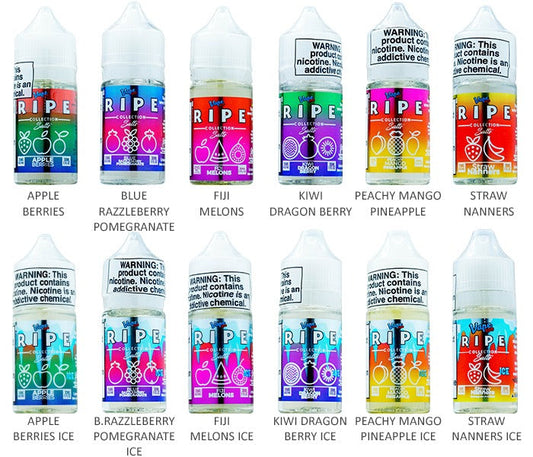 Vape 100 Ripe Salt Series E-Liquid 30mL 35mg (Salt Nic)