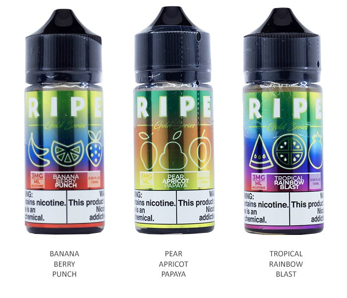 Vape 100 Ripe Series E-Liquid 100mL 0mg (Freebase)