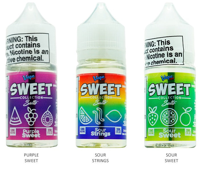 Vape 100 Sweet Salt Series E-Liquid 30mL 35mg (Salt Nic)