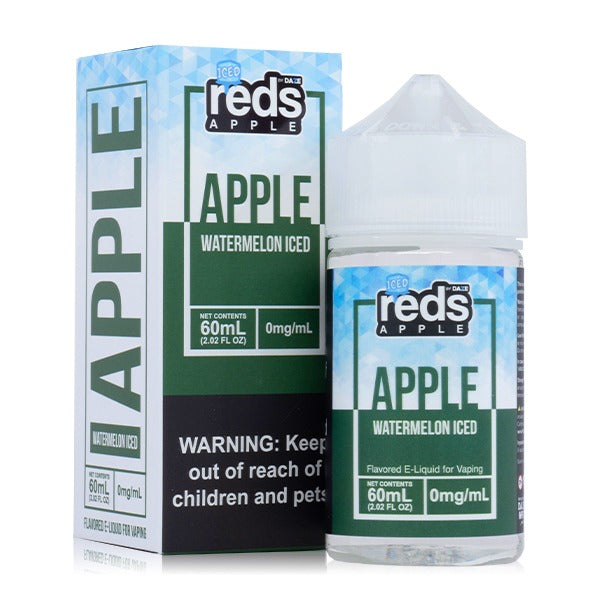 Reds Apple Series E-Liquid 60mL (Freebase) | 3mg Watermelon Iced with Packaging