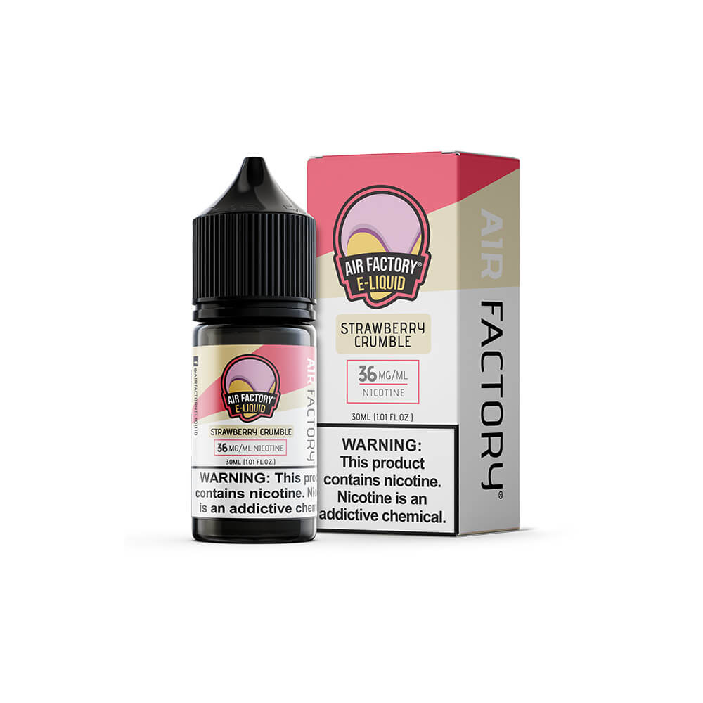 Air Factory Salt Series E-Liquid 30mL (Salt Nic) | 18mg | Strawberry Crumble