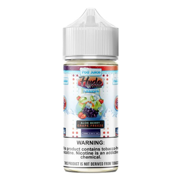 Pod Juice TFN Hyde Series E-Liquid 0mg | 100mL (Freebase) Aloe Berry Grape Freeze