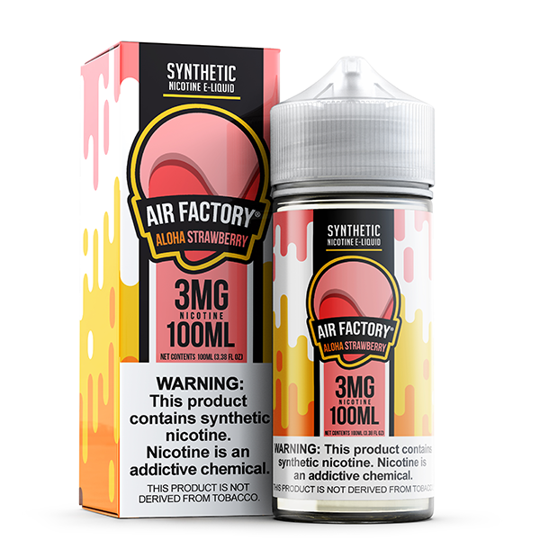 Air Factory TFN Series E-Liquid 100mL (Freebase) |  Aloha Strawberry with packaging