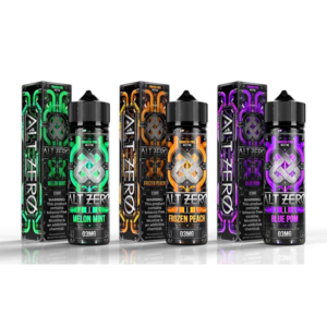 Alt Zero TFN Series E-Liquid 60mL (Freebase) | 3mg Group Photo with Packaging