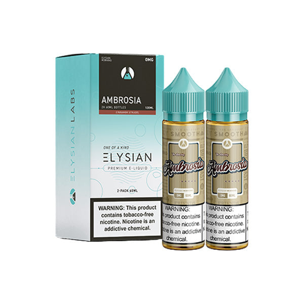 Elysian Series E-Liquid 120mL (Freebase) | 0mg Ambrosia with packaging