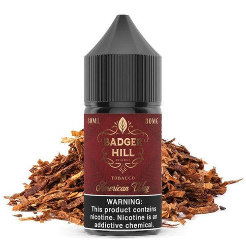 Badger Hill Reserve Salt Series E-Liquid 30mL | 30mg American Way Bottle