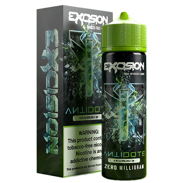 Excision Series E-Liquid 60mL (Freebase) Antidote Virus with Packaging