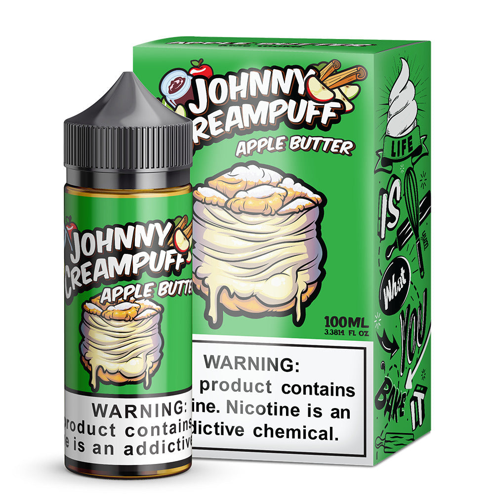 Tinted Brew Johnny Creampuff TFN Series E-Liquid 100mL | 0mg Apple Butter with packaging