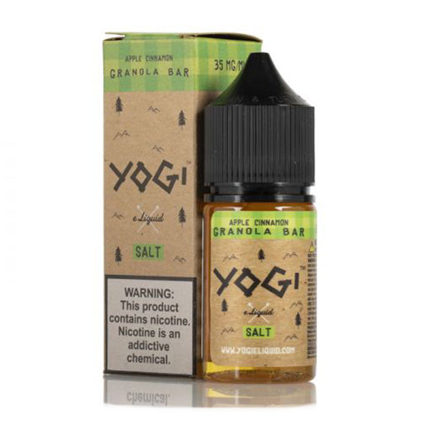 Yogi Salt Series E-Liquid 30mL | 35mg Apple Cinnamon with packaging