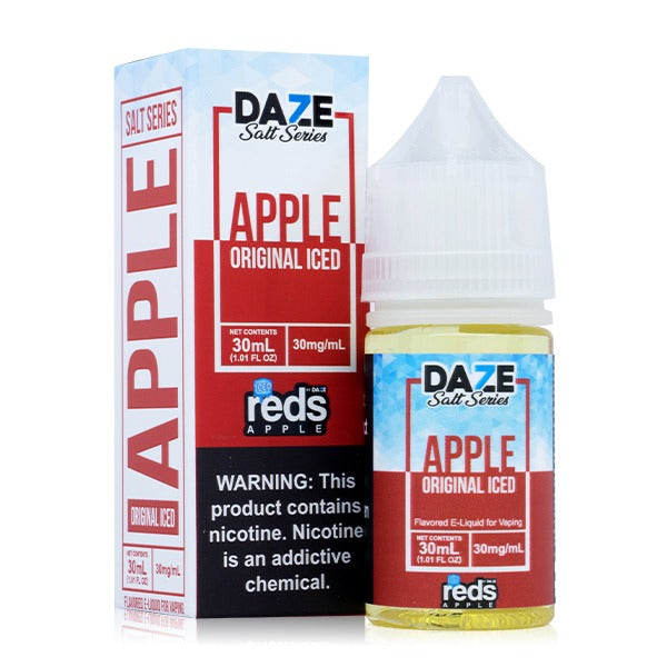 Reds Salt Series E-Liquid 30mL Salt Nic 30mg Apple Iced with Packaging