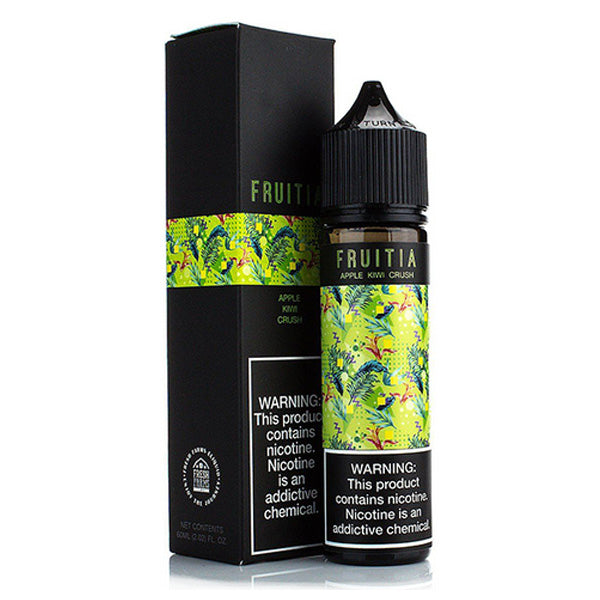 FRUITIA by Fresh Farms E-Liquid 60mL (Freebase) | 0mg Apple Kiwi with packaging