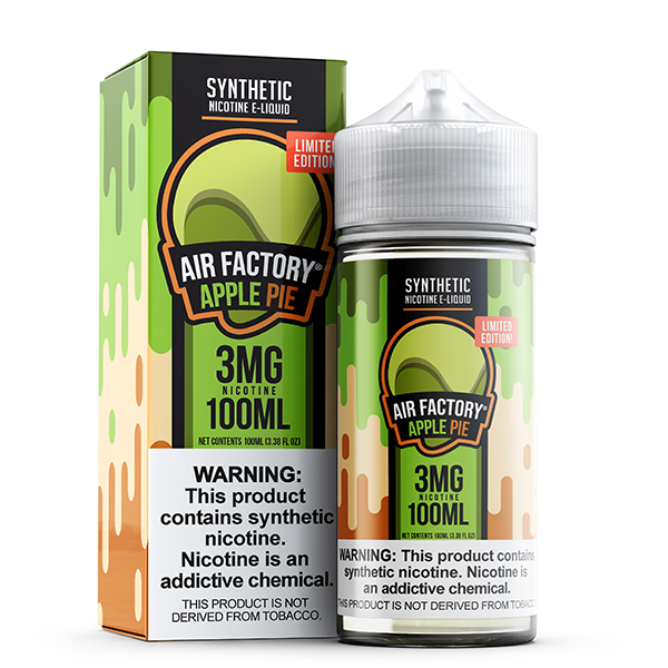 Air Factory TFN Series E-Liquid 100mL (Freebase) |  Limited Edition Dutch Apple Apple Pie with packaging