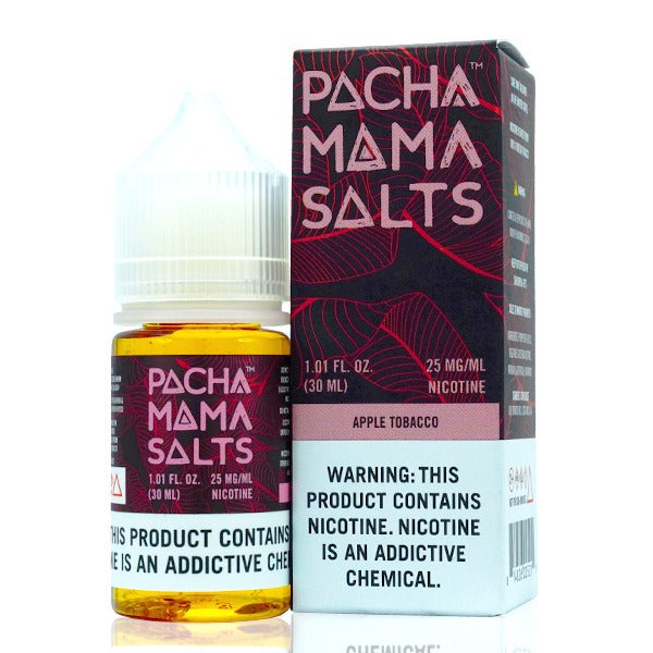 Pachamama TFN Salt Series E-Liquid 25mg | 30mL (Salt Nic) Apple Tobacco with Packaging