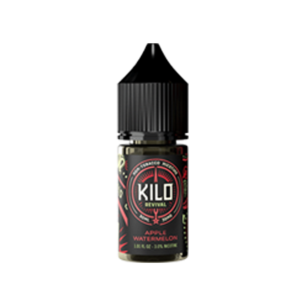 Kilo Revival TFN Salt Series E-Liquid 30mL Apple Watermelon Bottle