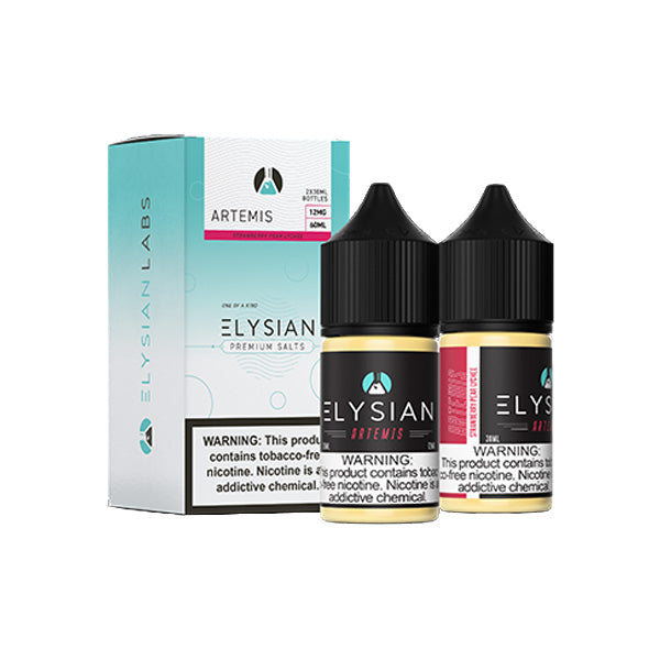 Elysian Salt Series E-Liquid x2-30mL (Salt Nic) | 12mg Artemis with packaging