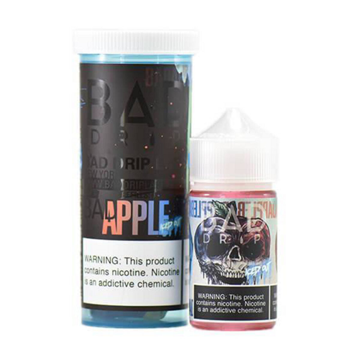 Bad Drip Series E-Liquid 60mL (Freebase) Bad Apple Iced Out with Packaging