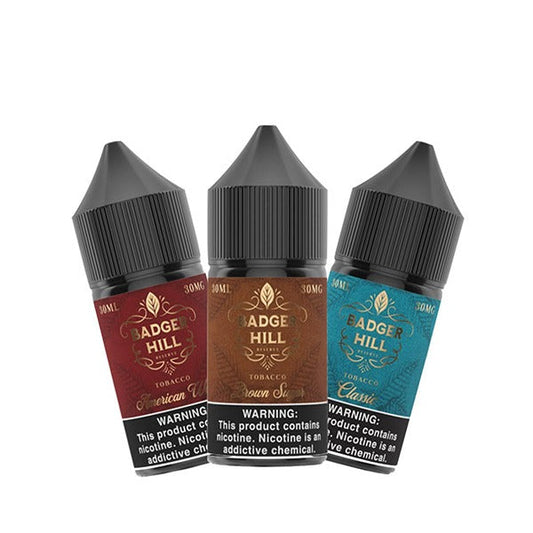 Badger Hill Reserve Salt Series E-Liquid 30mL | 30mg Group Photo