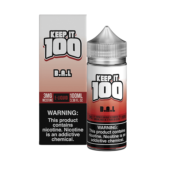 Keep It 100 TFN Series E-Liquid 3mg | 100mL (Freebase) BAL with Packaging