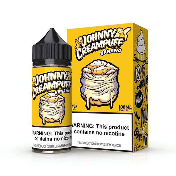 Tinted Brew Johnny Creampuff TFN Series E-Liquid 100mL | 6mg Banana with packaging