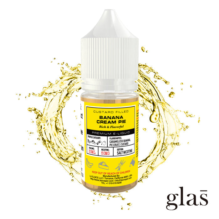 GLAS BSX TFN Salt Series E-Liquid 30mg | 30mL (Salt Nic) Banana Cream Pie