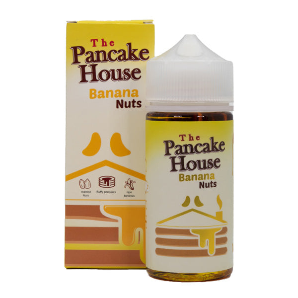 Pancake House Series E-Liquid 100mL (Freebase) | Banana Nuts with Packaging