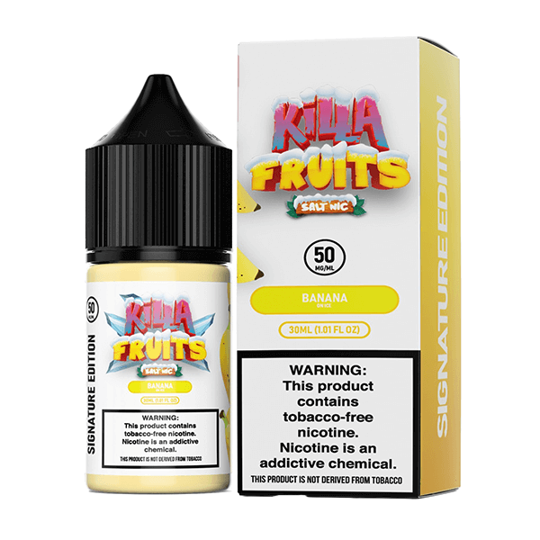 Killa Fruits Signature TFN Salt Series E-Liquid 30mL (Salt Nic) | 50mg Banana on Ice with packaging