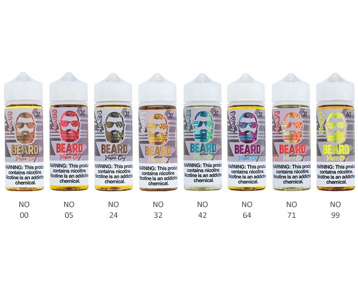 Beard Vape Co Series E-Liquid 120mL (Freebase) | Group Photo