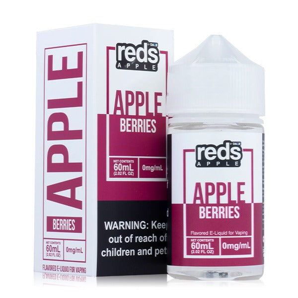 Reds Apple Series E-Liquid 60mL (Freebase) 0mg Berries with Packaging