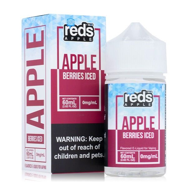 Reds Apple Series E-Liquid 60mL (Freebase) 0mg Berries Iced with Packaging