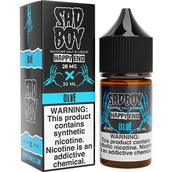 Sadboy Salt Series E-Liquid 30mL (Salt Nic) | 28mg Blue with packaging