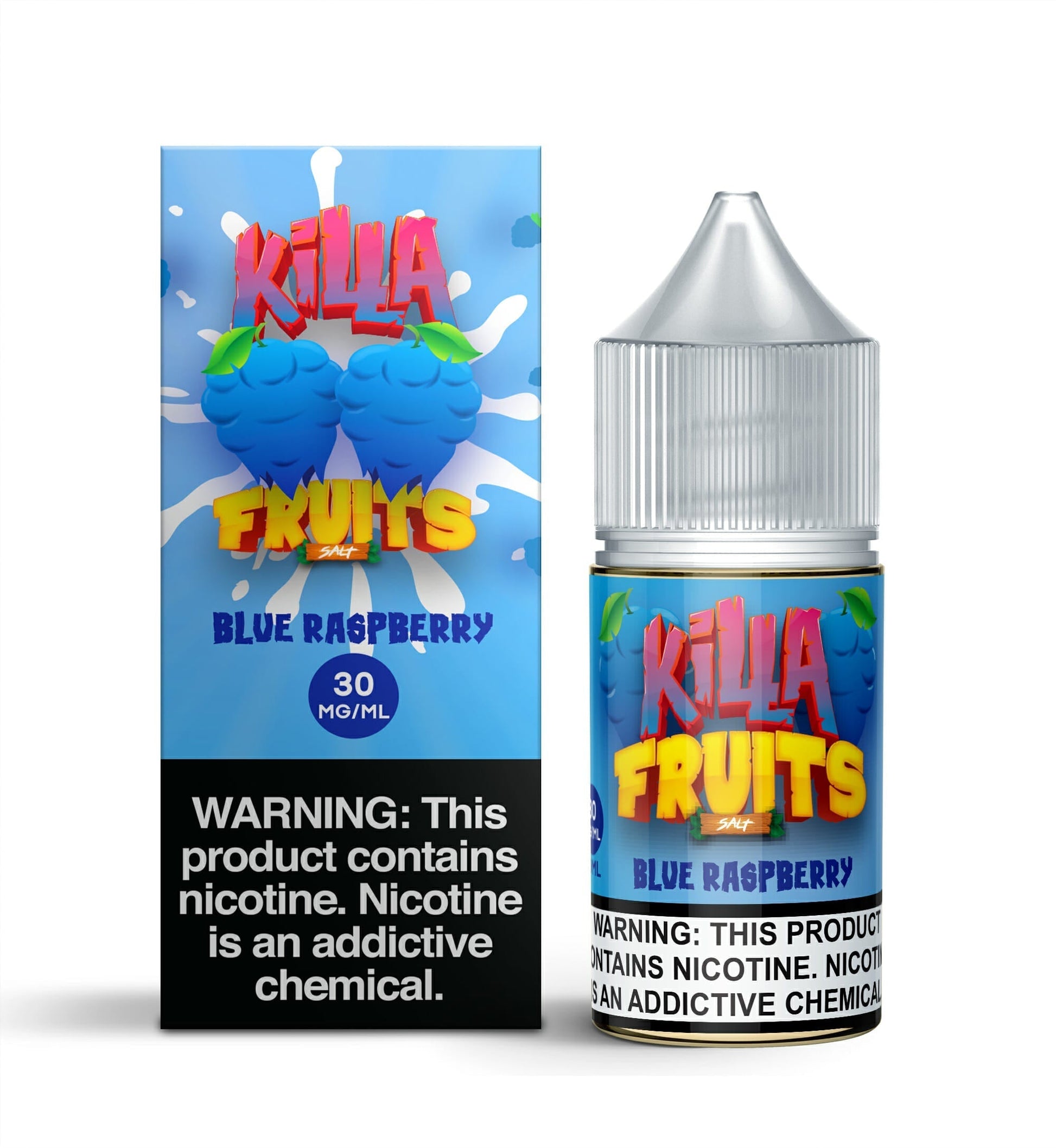 Killa Fruits Salt Series E-Liquid 30mL (Salt Nic) | 30mg Blue Raspberry with packaging