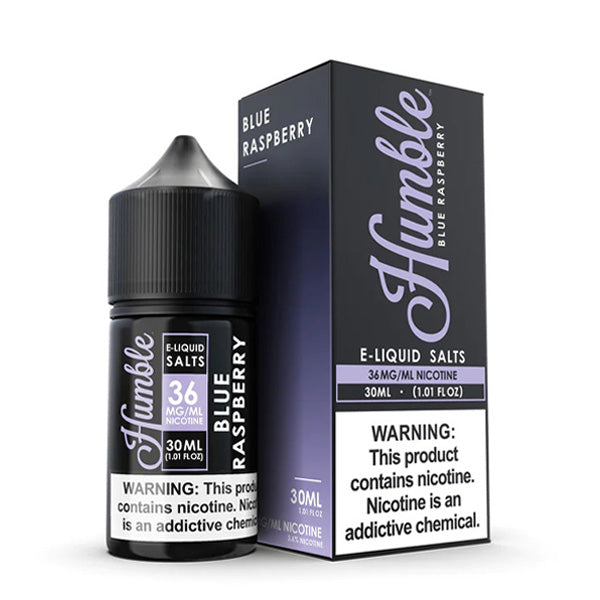 Humble Salt Series E-Liquid 36mg | 30mL (Salt Nic) Blue Raspberry with Packaging