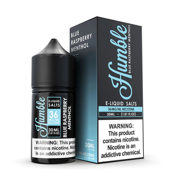 Humble Salt Series E-Liquid 36mg | 30mL (Salt Nic) Blue Raspberry Menthol with Packaging