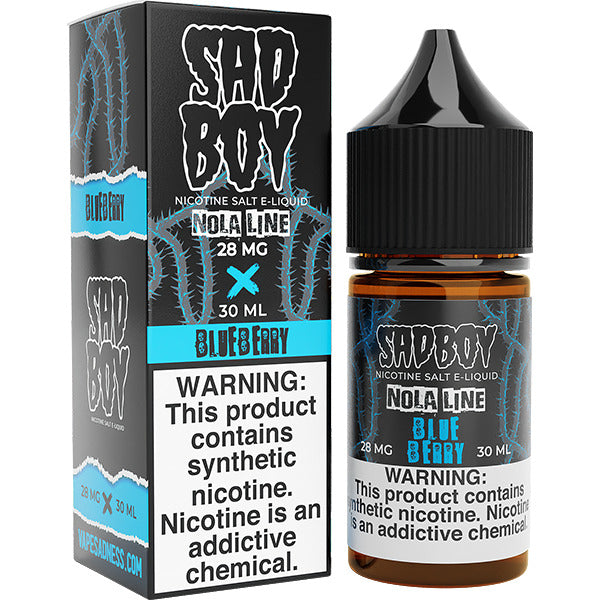 Sadboy Salt Series E-Liquid 30mL (Salt Nic) | 28mg Blueberry with packaging