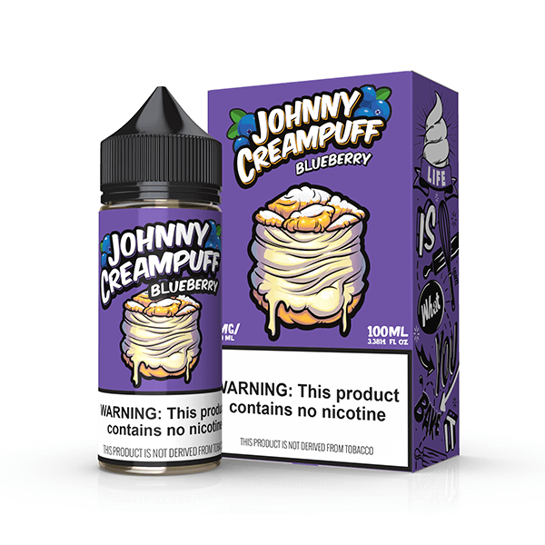 Tinted Brew Johnny Creampuff TFN Series E-Liquid 100mL | 6mg Blueberry with packaging