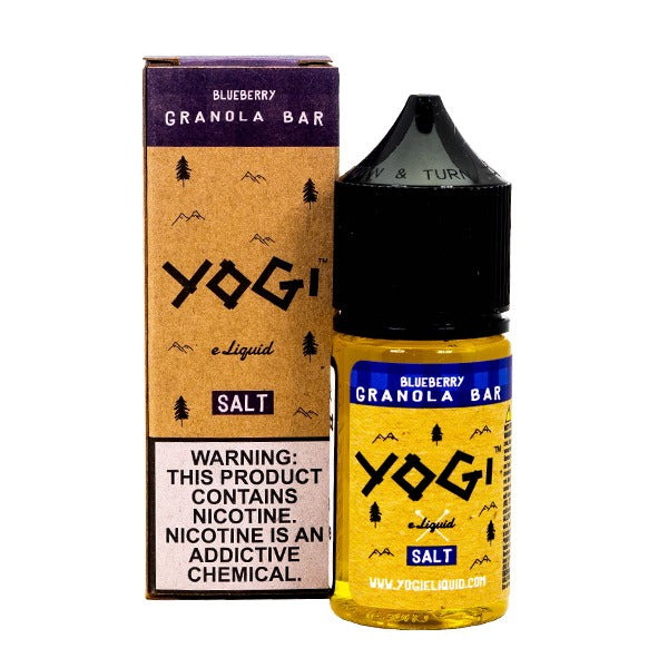 Yogi Salt Series E-Liquid 30mL | 35mg Blueberry with Packaging