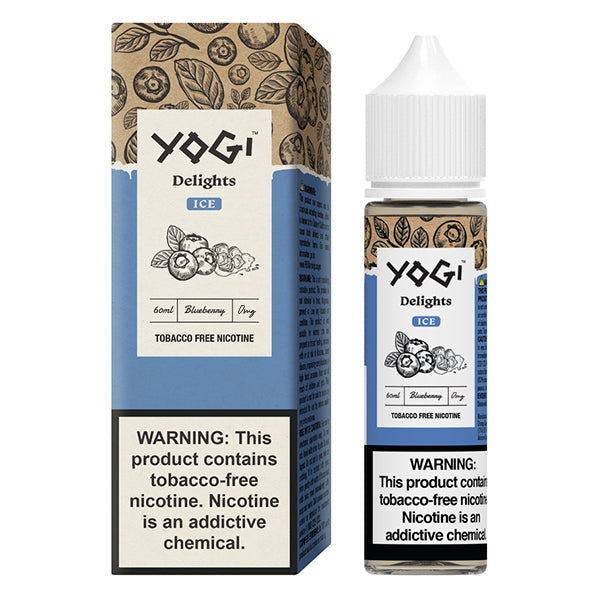 Yogi Delights TFN Series E-Liquid 60mL | 6mg Blueberry Ice with packaging