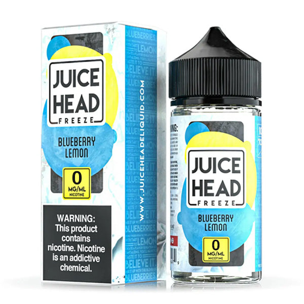 Juice Head Series E-Liquid 0mg | 100mL (Freebase) Blueberry Lemon Freeze with Packaging