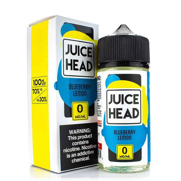 Juice Head Series E-Liquid 0mg | 100mL (Freebase) Blueberry Lemon with Packaging