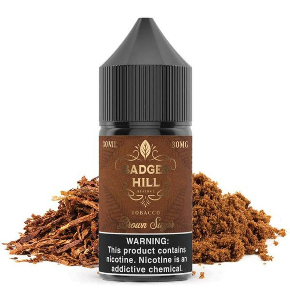 Badger Hill Reserve Salt Series E-Liquid 30mL | 30mg Brown Sugar Bottle