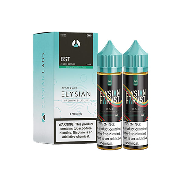 Elysian Series E-Liquid 120mL (Freebase) | 0mg BST with packaging