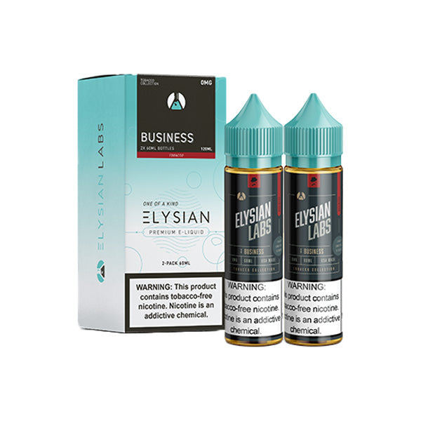 Elysian Series E-Liquid 120mL (Freebase) | 0mg Business with packaging