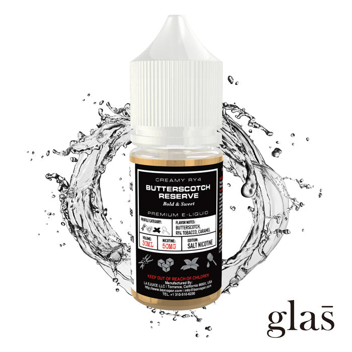 GLAS BSX TFN Salt Series E-Liquid 30mg | 30mL (Salt Nic) Butterscotch Reserve