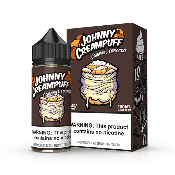 Tinted Brew Johnny Creampuff TFN Series E-Liquid 100mL | 6mg Caramel Tobacco with packaging