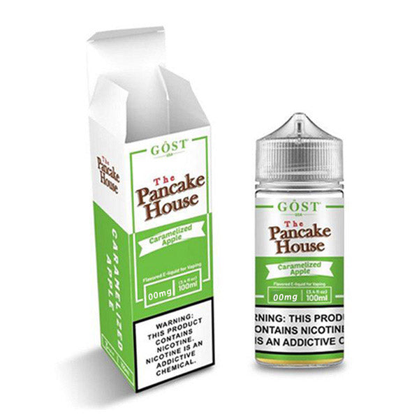 Pancake House Series E-Liquid 100mL (Freebase) | 3mg Caramelized Apple with packaging