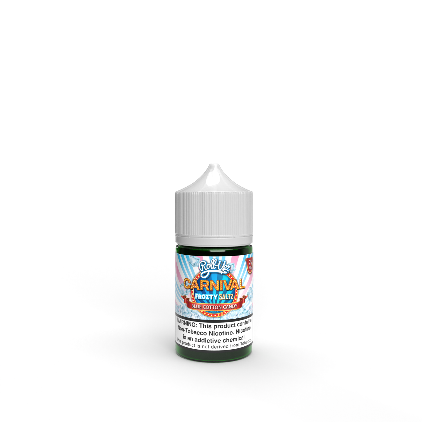 Juice Roll Upz Saltz Series E-Liquid 30mL (Salt Nic) | 25mg Carnival Blue Cotton Candy Frozty