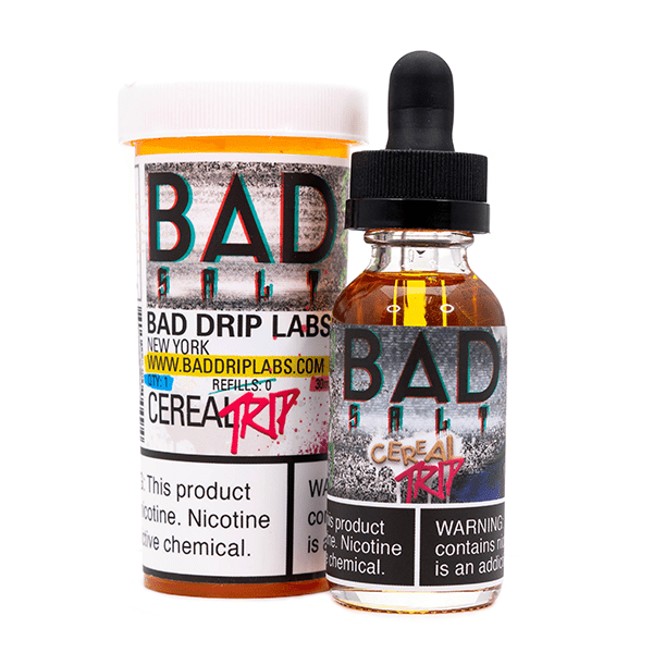 Bad Salts Series E-Liquid 30mL (Salt Nic) Cereal Trip with Packaging