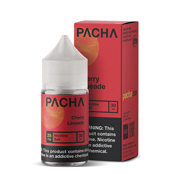 Pachamama TFN Salt Series E-Liquid 25mg | 30mL (Salt Nic) Cherry Limeade with Packaging