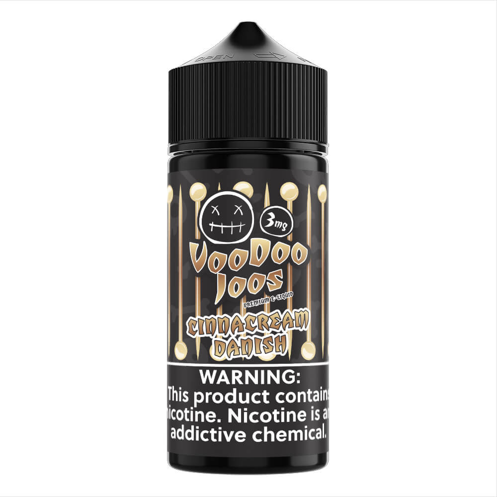 Voodoo Joos Series E-Liquid 100mL (Freebase) | 3mg Cinnacream Danish